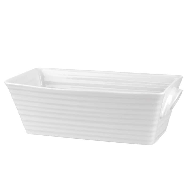 Portmeirion Sophie Conran Rectangular Baker - 11.75" x 6.25" x 3.75" - White - 1 Piece
