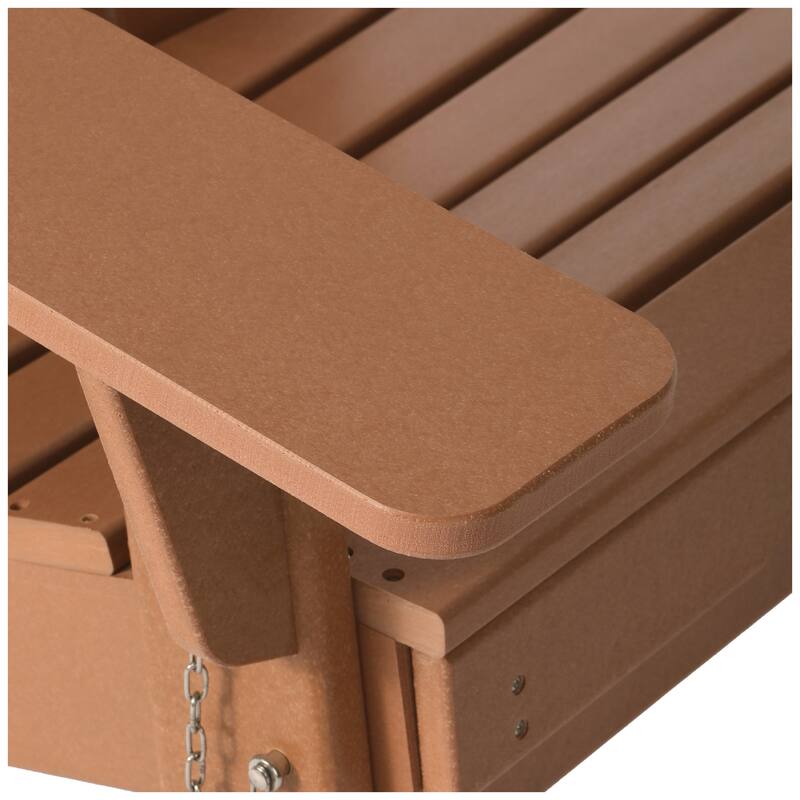 Laguna Outdoor Folding Adjustable Adirondack Chair with Hideaway Ottoman & Round Side Table