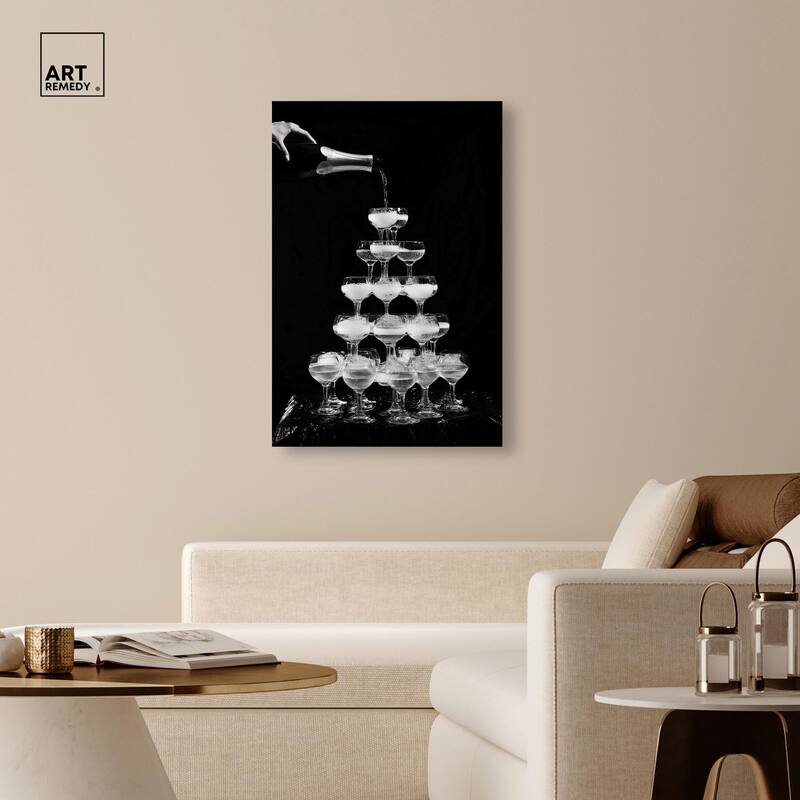 Overflowing Celebration Canvas by Art Remedy, Gallery Wrapped