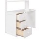 preview thumbnail 18 of 56, Elegant Twin size Loft Bed with Drawers, Desk and Wardrobe, Health and Comfort, Sturdy Construction & Safety Guaranteed, White