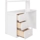preview thumbnail 35 of 53, Muti-Functional Twin Size Loft Bed with Desk and Wardrobe, Solid Guardrails and Ladder