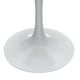 preview thumbnail 7 of 25, Verve Dining Table with a 36" Round Tabletop in White Steel Pedestal