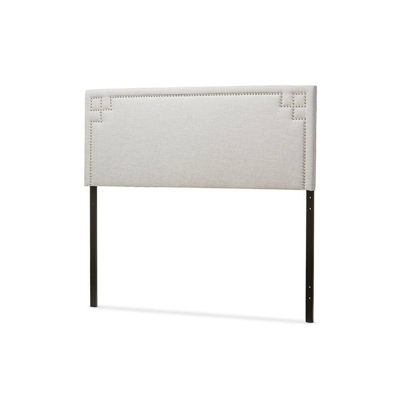 Contemporary Fabric Upholstered Headboard with Adjustable Height and Solid Wood Frame for Stylish Bedrooms