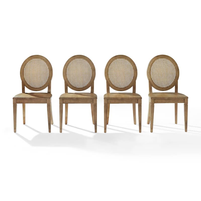 Crosley Katia 4-Piece Cane-Back Dining Chair Set