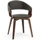 preview thumbnail 48 of 100, WYNDENHALL Calinda Mid Century Modern Bentwood Single Dining Chair - 20.5"w x 21.7"d x 30.9"h