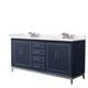 Option Dark Blue, Nickel Trim, White Quartz Top