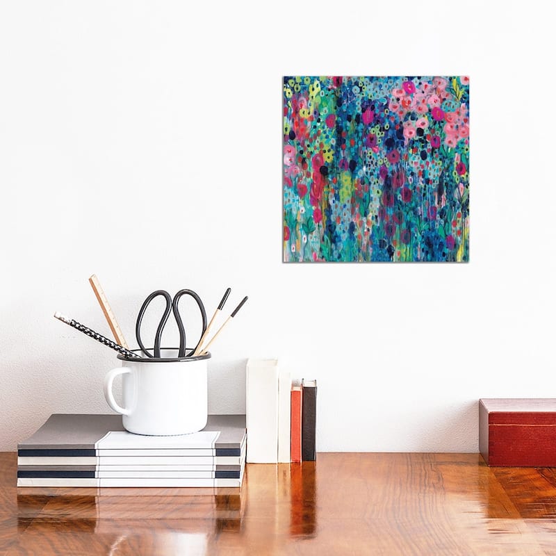 iCanvas "Painted Strings" by Carrie Schmitt Canvas Print - 12x12x1.5