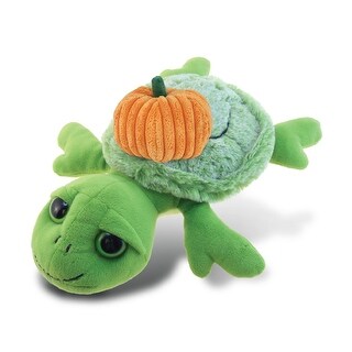 DolliBu Super Soft Sea Turtle Stuffed Animal with Pumpkin Decor - 11 ...