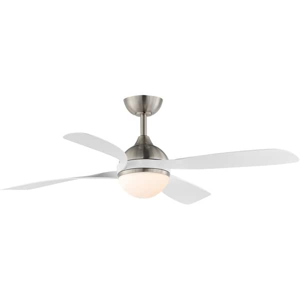 slide 2 of 11, Maxim 88811 Bola 52" 4 Blade Indoor LED Ceiling Fan Satin Nickel