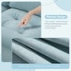 preview thumbnail 41 of 55, Roomfitters 100 x 59" Modern Convertible L-Shaped Sectional Sofa with Free Pillows, 4-Seat Suede Velvet Sleeper Sofa