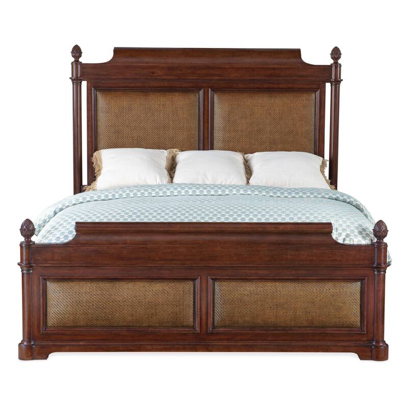 Hooker Furniture 6750-90266 Charleston King Cherry and Walnut Platform