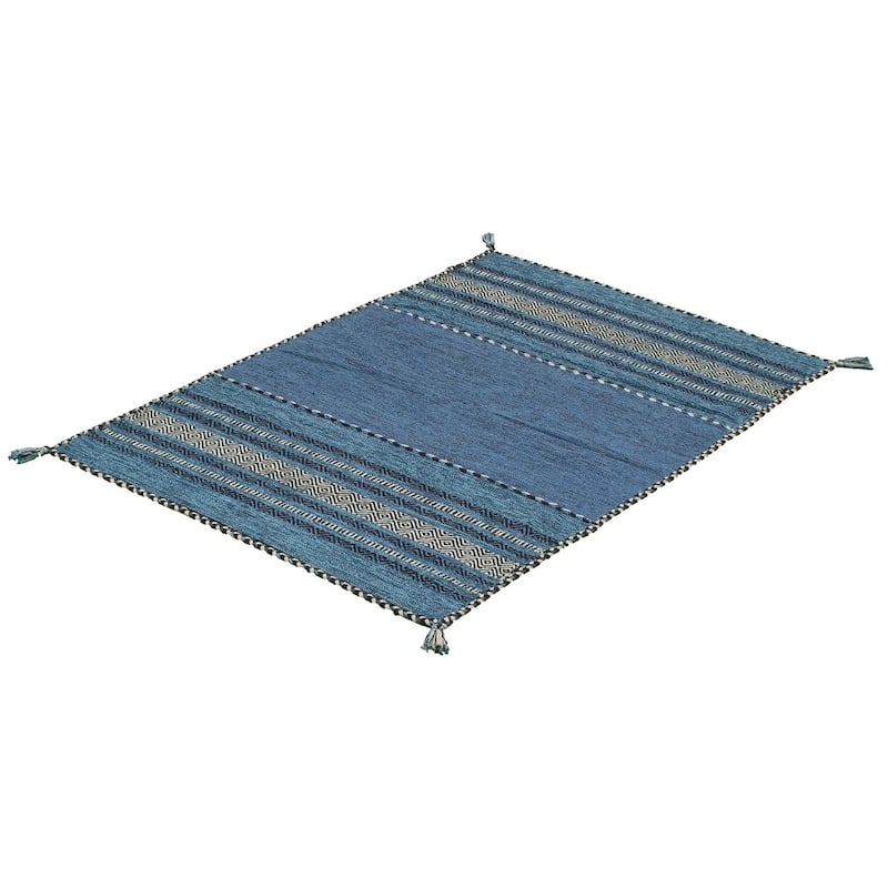 ECARPETGALLERY Arizona Flat-weave Wool Kilim Area Rug