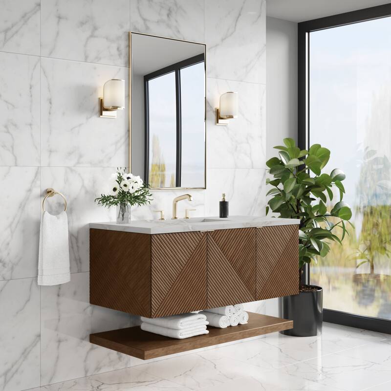 James Martin Vanities Marcello 48" Single Vanity, Chestnut