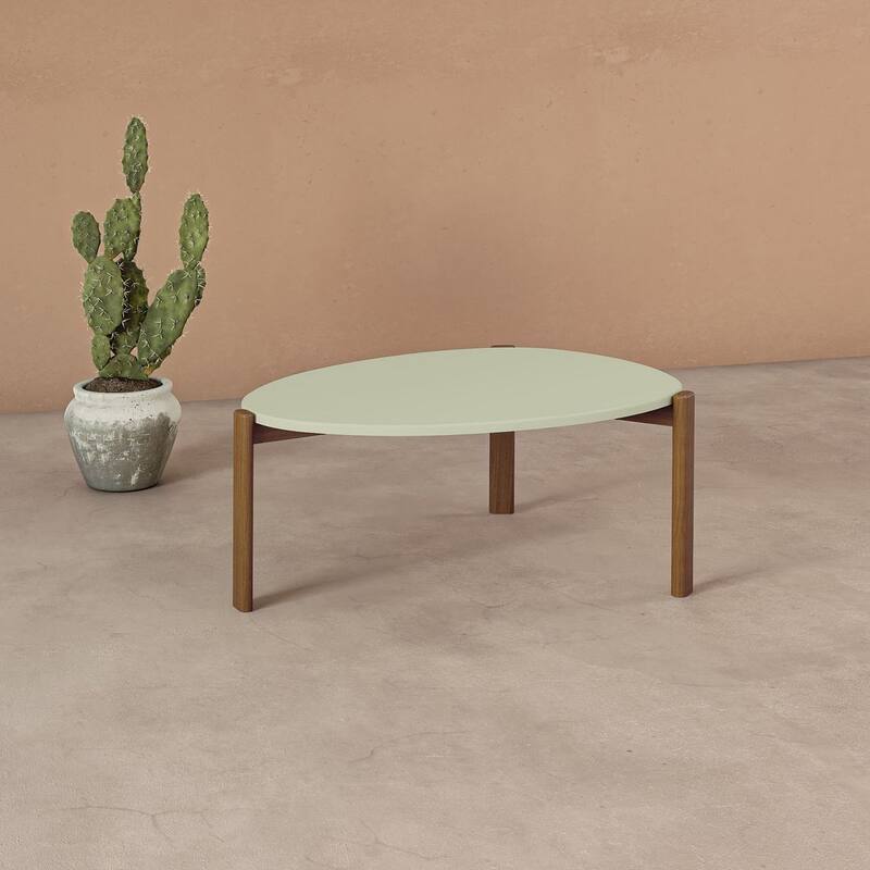 Manhattan Comfort Mid Century Modern Gales Coffee Table - Pistachio Green
