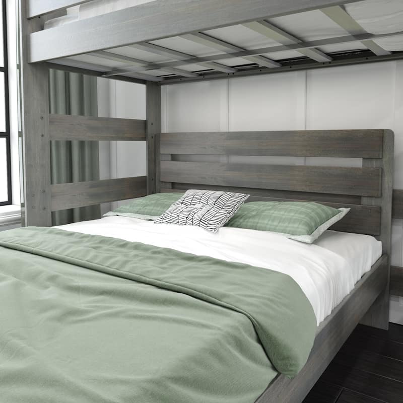Max and Lily Farmhouse Twin over Queen L Shaped Bunk Bed