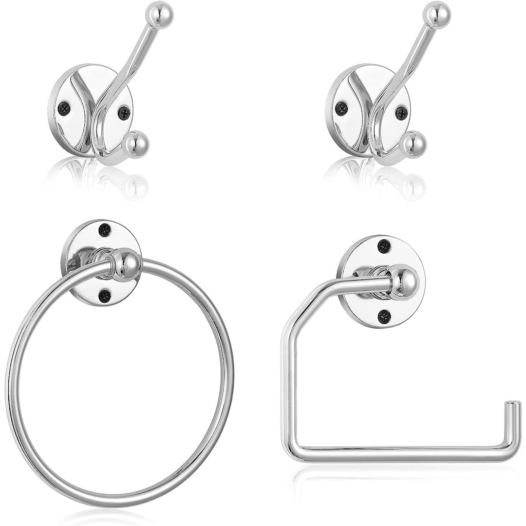 4 PCS Bathroom Accessories Towel Ring Hand Towel Holder - 4 PCS