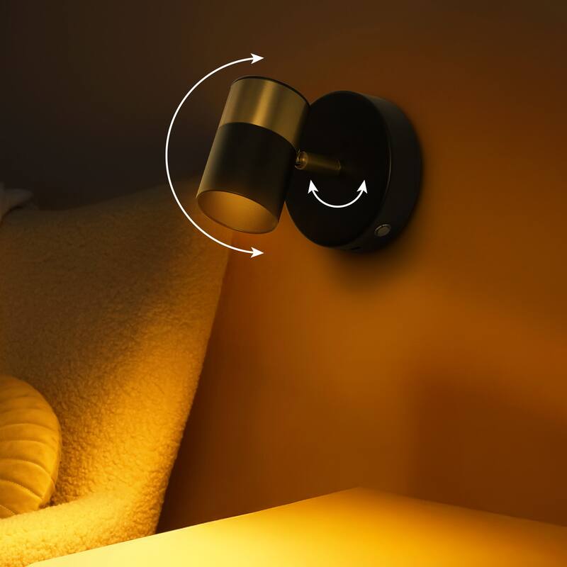 6" 1-Light LED Rechargeable Spotlight, by JONATHAN Y - N/A