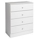 preview thumbnail 7 of 10, Bella 4-Drawer Dresser, White