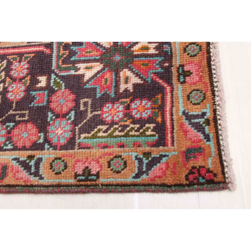 ECARPETGALLERY Hand-knotted Antalya Vintage Dark Pink Wool Rug - 6'6 x 9'8