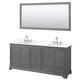 Option Dark Gray / Giotto Quartz Top / Polished Chrome