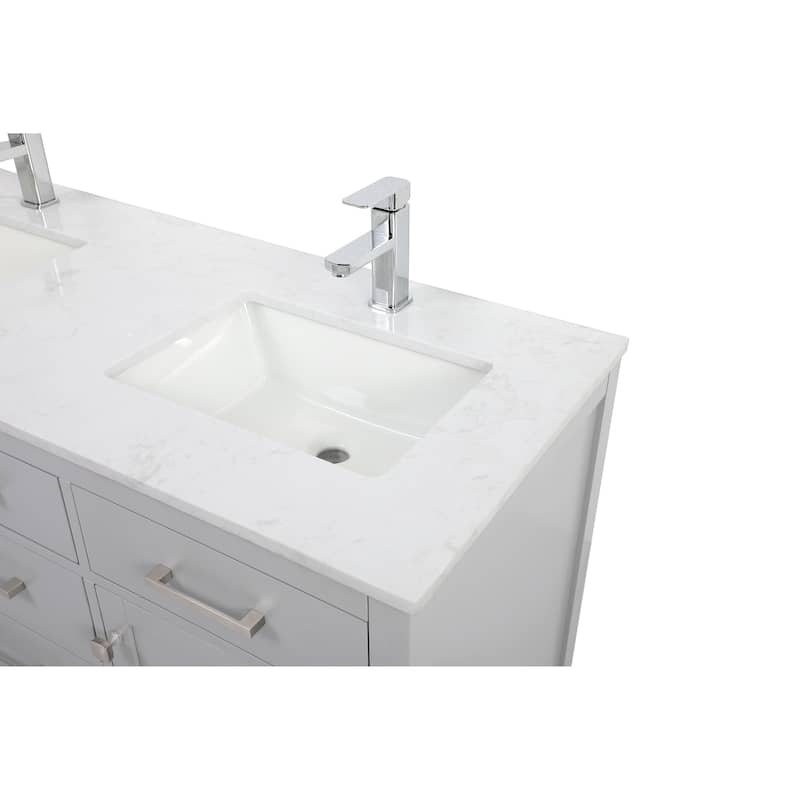 Prestige 54 - 72 Inch Double Bathroom Vanity