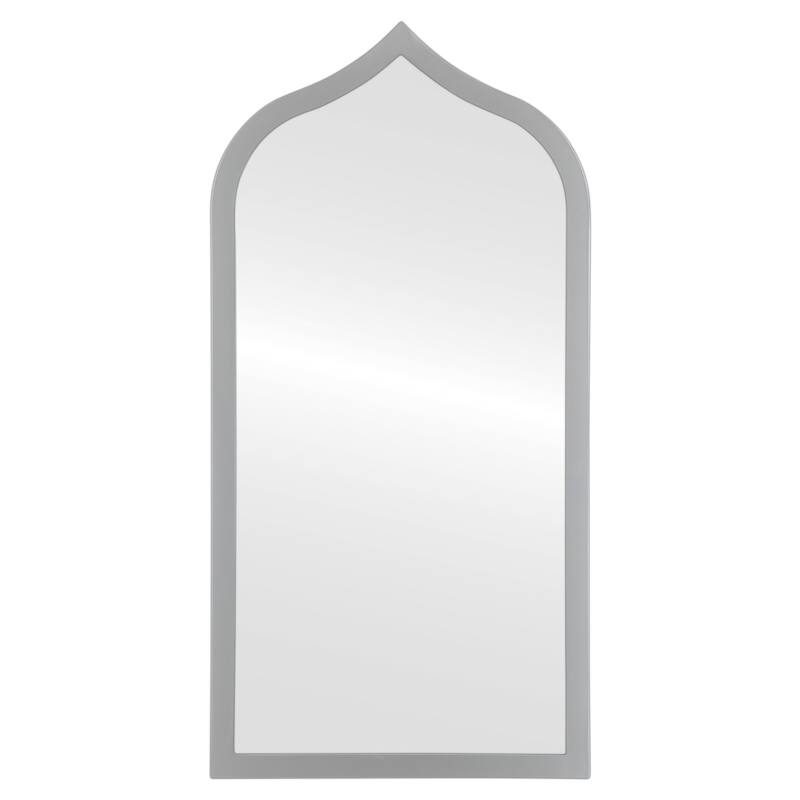 Tyler Framed Full Length Mirror - Teardrop Cathedral - 23.4x47.4 - Silver