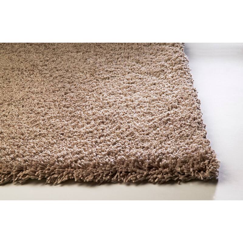 Domani Euphoria Plush Beige Shag Rug