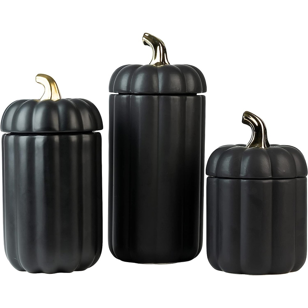 https://ak1.ostkcdn.com/images/products/is/images/direct/b64c59f9ff72f354e2baccc54cb0643daf4da434/Matte-Black-%26-Gold-Ceramic-Pumpkin-Canisters%2C-Set-of-3.jpg