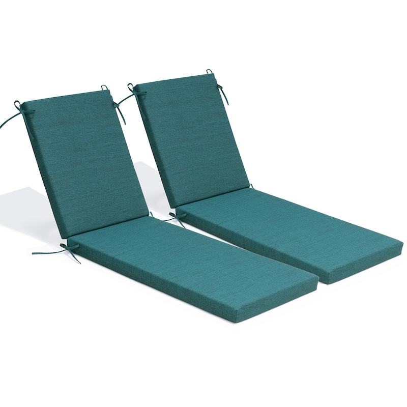 Pellebant Outdoor Patio Chaise Lounge Cushion - 2PC-71.8" - MALACHITE