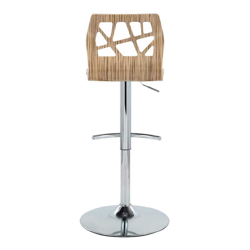 Carson Carrington Sala Adjustable Bar Stool with Rounded T Footrest (Set of 2)
