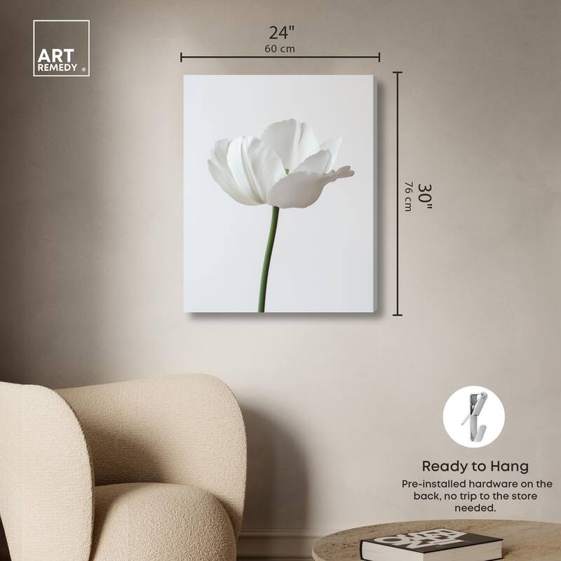Pearl Floret Canvas by Art Remedy, Gallery Wrapped