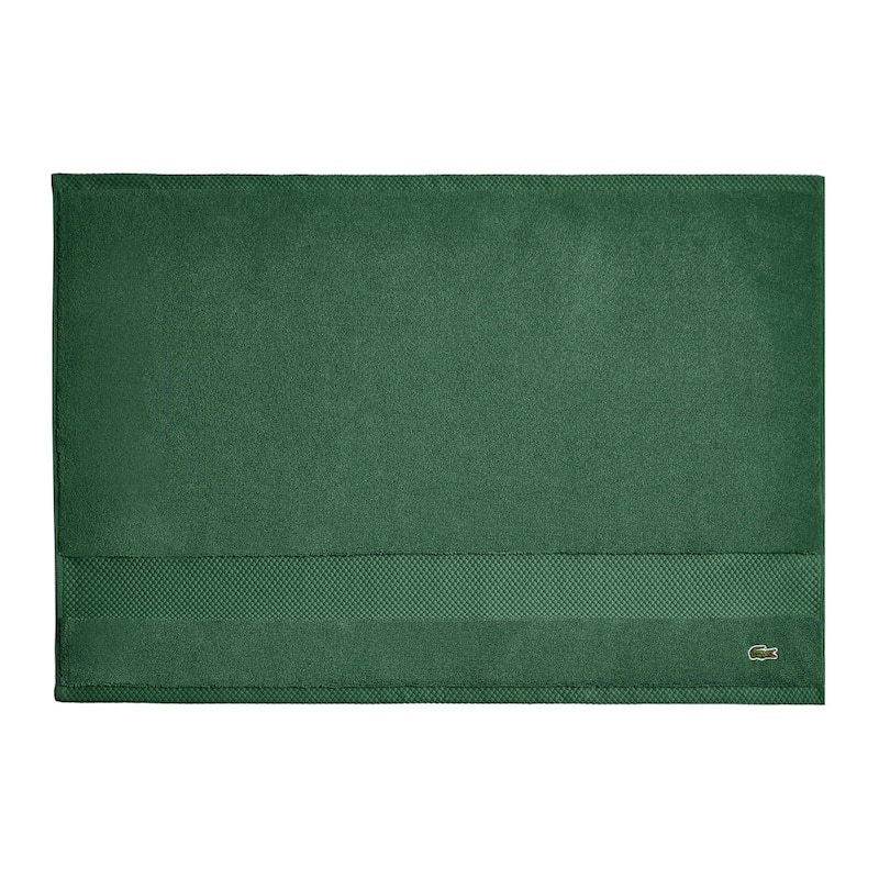 Lacoste Heritage Supima Cotton Bath Mat - Croc Green