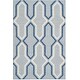 preview thumbnail 23 of 28, SAFAVIEH Handmade Flatweave Dhurries Vikki Modern Moroccan Wool Rug 3' x 5' - Light Blue/Dark Blue - Rectangle
