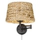 Wry Lighting Eleanor 1-light Swing Arm Wall Lamp in Matte Black and ...