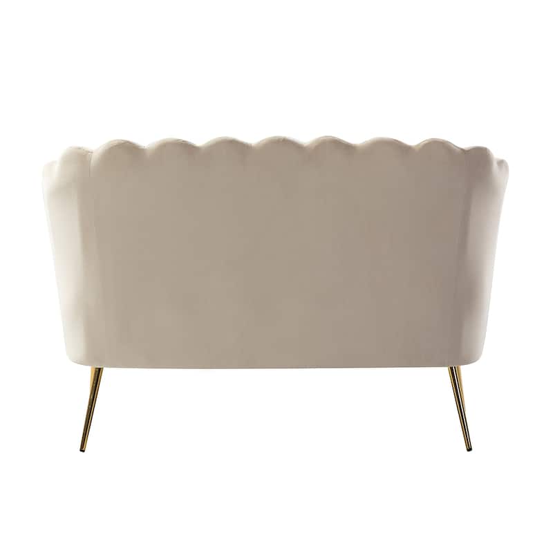 Xabier 52''Loveseat with Flower Shaped Back Design
