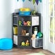 preview thumbnail 1 of 4, Badger Basket Corner Cubby Storage Unit with Four Reversible Baskets - 22.5" x 22.5" x 37.5" Charcoal