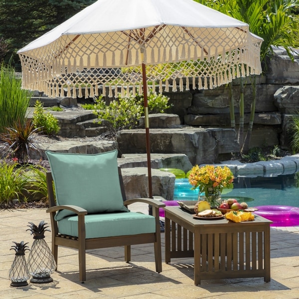 Leala texture deep sales seat outdoor cushion set