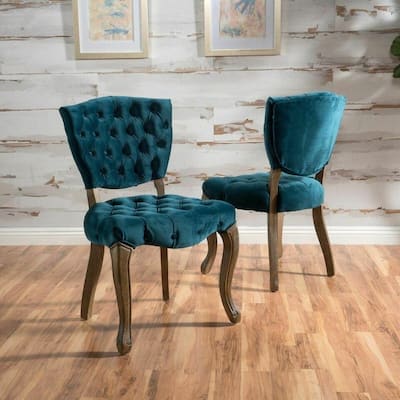 Roomfitters Tufted Dining Chair Set of 2, Comfortable Padded Seating