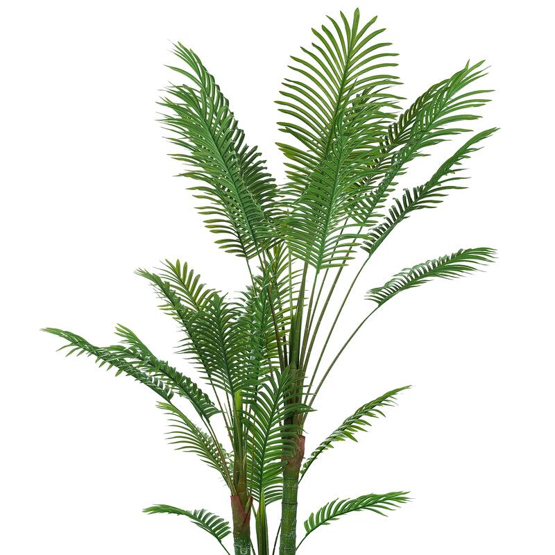 Artificial Palm Tree - Large Faux Potted Tropical Plant for Indoor or Outdoor Decoration (Set of 2)