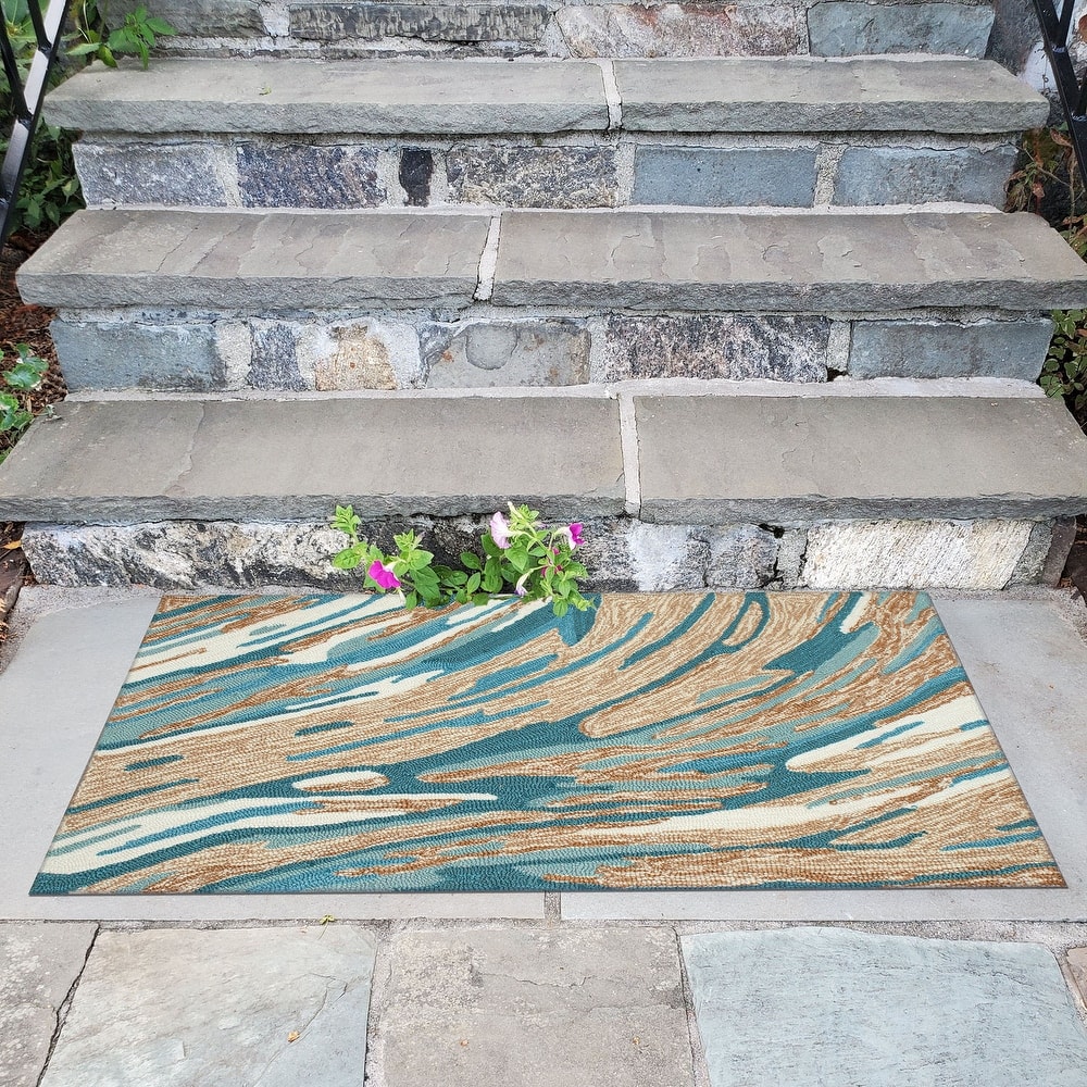 Liora Manne Capri Big Wave Indoor/Outdoor Area Rug