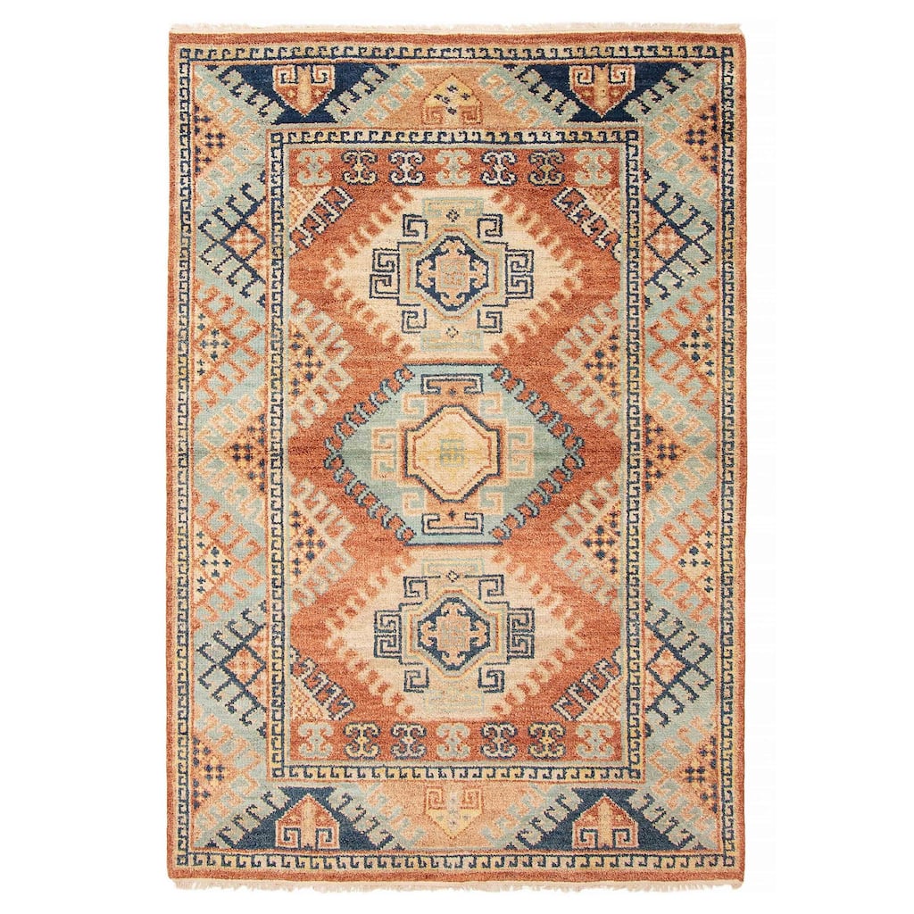 ECARPETGALLERY Hand-knotted Jules Serapi Copper Wool Rug - 5'5 x 8'0