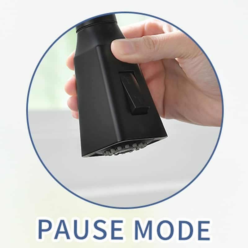 Black Touchless Pull-Down Kitchen Sink Faucet