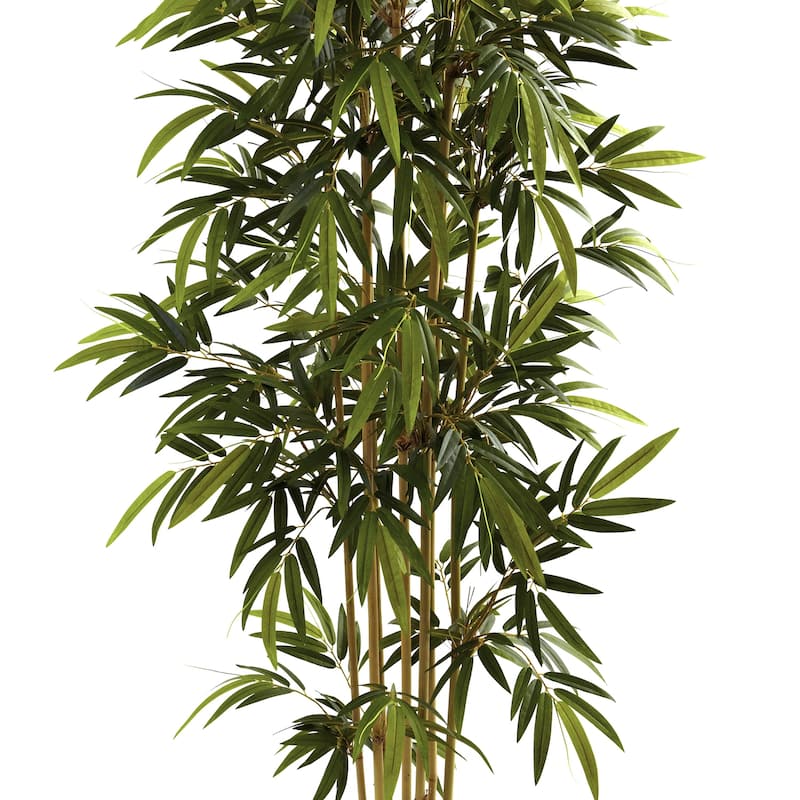Artificial Bamboo Tree 6FT Indoor, Realistic Faux Bamboo Plant with Planter, Home Office Decor Floor Plant - 6ft.