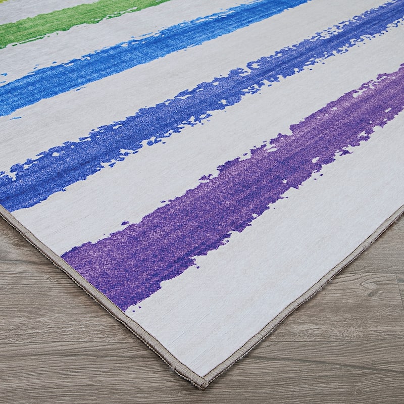 Color Arch Candycane Multicolor Area Rug