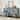 Stylish Mirrored Cabinet Doors with Spacious Shelves, Durable Acacia Wood Legs for Living & Dining Room or Entryway, Blue