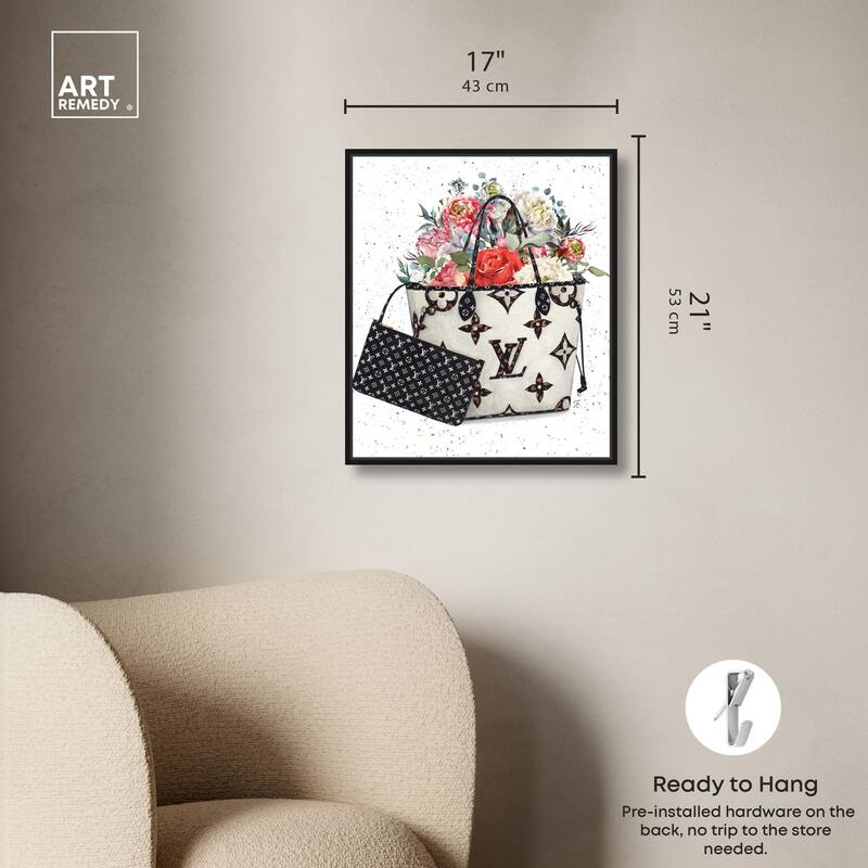 Floral Summer Bag Canvas by Art Remedy