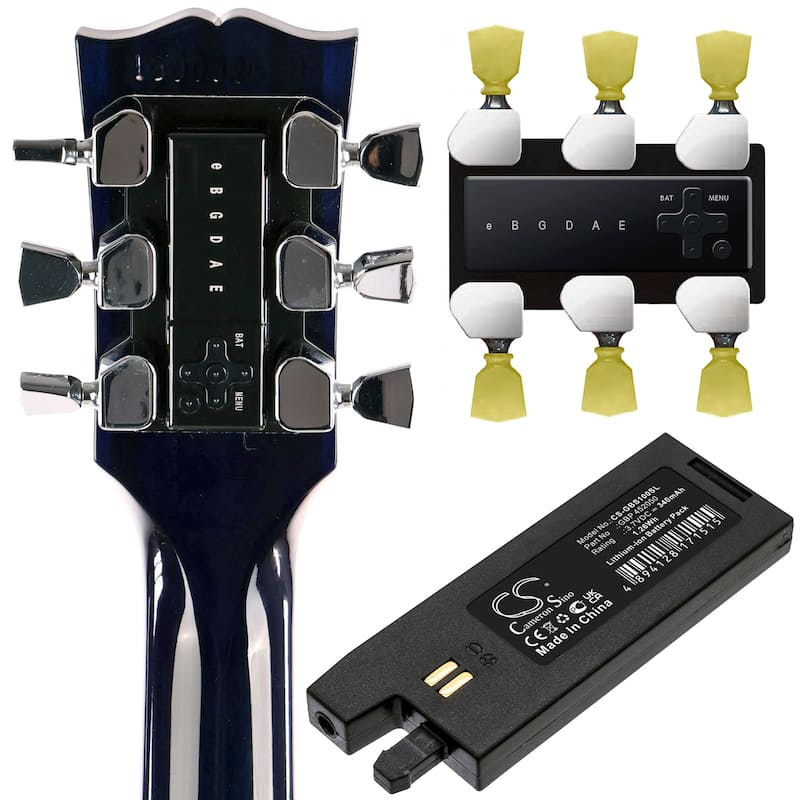 Battery for Gibson GForce G-FORCE Auto-Tuner minEtune Tronicaltune GBP 452050 - Black