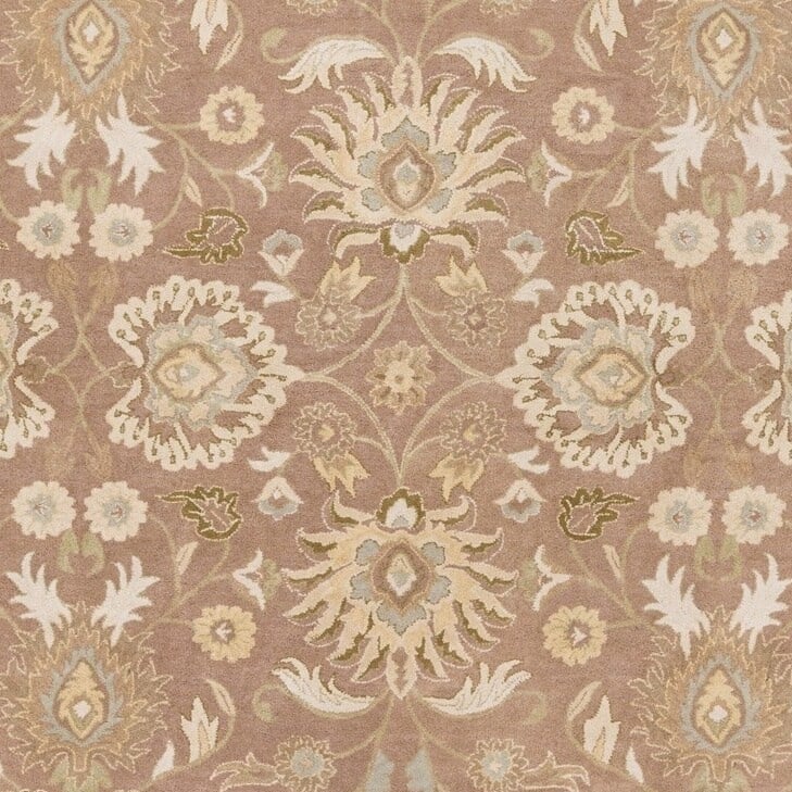 Patchway Handmade Classic Floral Wool Area Rug