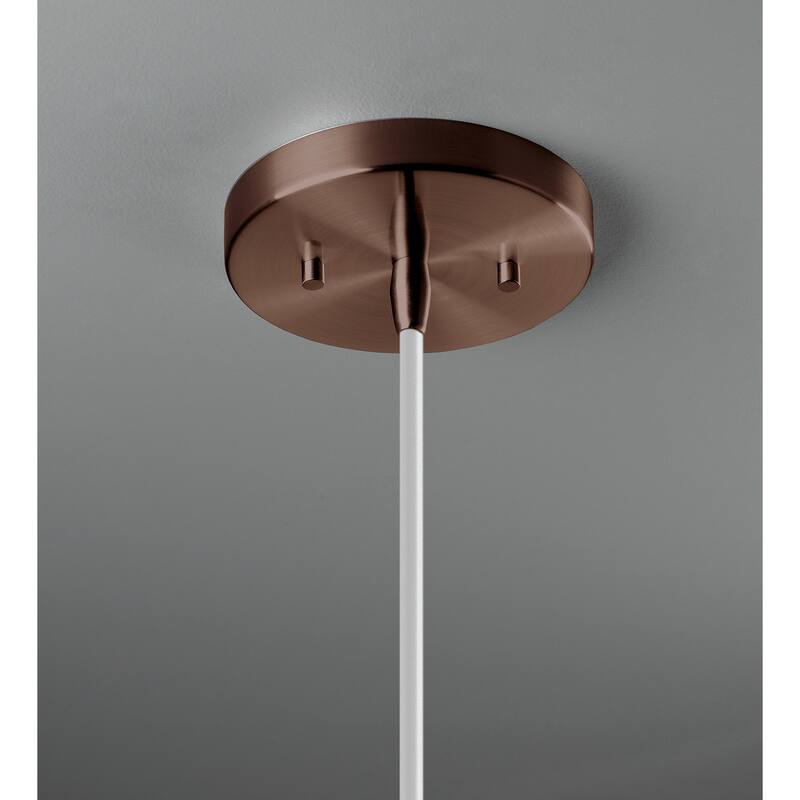 Justice Design Group Ceramic Discus Pendant - Bisque