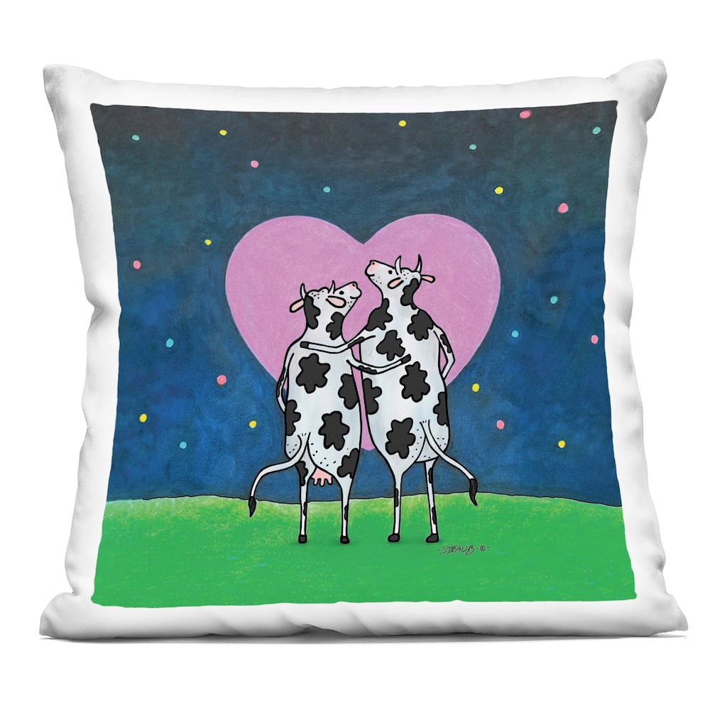 Stupell Loving Significant Udder Decorative Printed Throw Pillow Design by Roger Straub